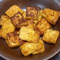 こうのとりヒロシ's cooksnap of when they made 焼き木綿豆腐。カレー味！.