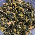 もりにー☆'s cooksnap of when they made 塩鮭と大根菜のごま油炒め.