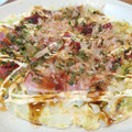 τомоко's cooksnap of when they made 節約おつまみ♪豆腐＆白菜♡お好み焼き♪.