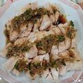 はぁぴょん's cooksnap of when they made レンジで簡単！蒸し鶏のレモンねぎ醤油かけ.