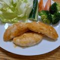 ポニーリボン's cooksnap of when they made 鶏ささみハニーバター醤油☆夕食お弁当.