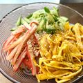weyhok's cooksnap of when they made しらたき胡瓜カニカマ卵で冷やし中華の味。.