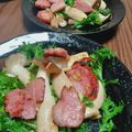 ひっこ's cooksnap of when they made 菜の花＊しめじ＊ベーコンの柚子胡椒炒め.