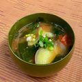 島子☆'s cooksnap of when they made 残ったトマト缶でお味噌汁♪.