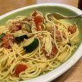 ちゃこ0320's cooksnap of when they made 簡単☆ズッキーニとトマトとツナのパスタ.