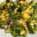 toshio39's cooksnap of when they made ✿菜の花とベーコンの卵炒め✿春ウキウキ♪.