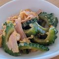 EnaYae★mam's cooksnap of when they made ☀ゴーヤとベーコンの卵とじチャンプルー☀.