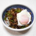 ＠迷子＠'s cooksnap of when they made カフェ風♪なすとピーマンの甘辛肉味噌丼.