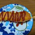 ぽちりゅう's cooksnap of when they made HMでチーズハットグ♡チーズドッグ♡.
