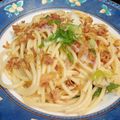 Nöööla♡'s cooksnap of when they made ランチに★長ねぎとベーコンの和風パスタ.