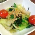 古賀竜一's cooksnap of when they made レンジで簡単♪青梗菜と塩昆布のナムル.
