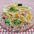 在宅勤務のおじさん's cooksnap of when they made キャベツ玉ねぎベーコンのマカロニサラダ♡.
