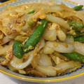ぷ～にぷに's cooksnap of when they made ✿新たまねぎと絹さやのふわとろ卵とじ✿.