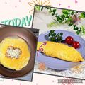 ♪としクック♪'s cooksnap of when they made 納豆チーズ入り簡単オムレツ.