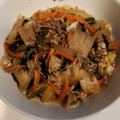 クックECV9QY☆'s cooksnap of when they made 小松菜と春雨のひき肉炒め煮.