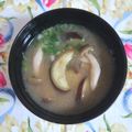 mmameco's cooksnap of when they made ＊なすとしめじのみそ汁＊.