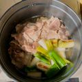 yu🐓's cooksnap of when they made ♪ネギと豚ばら肉の煮物♪.