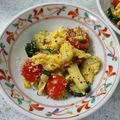 みちゃこmisako's cooksnap of when they made 朝食にズッキーニトマトスクランブルエッグ.