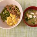あいちー☻'s cooksnap of when they made ごはんのおともに♪　牛蒡入り鶏そぼろ.