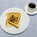 Y✿えくぼ飯's cooksnap of when they made 林檎・レーズン・胡桃の蜂蜜チーズトースト.