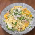 kk0627's cooksnap of when they made 柿とカブのマリネ…を冷製パスタにも！.