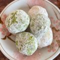 クックO6DYK3☆'s cooksnap of when they made 抹茶のスノーボール.