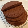 じゅじゅ's cooksnap of when they made ふわふわしっとり♡チョコスポンジケーキ♪.
