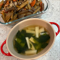 KIKISUKE's cooksnap of when they made たけのことわかめのお吸い物✿.