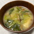 わたさな2016's cooksnap of when they made なめこと小松菜の味噌汁♪.