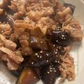 sacching's cooksnap of when they made 茄子と豚ばら肉の炒め煮.