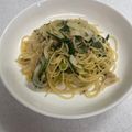 クック1DTK1P☆'s cooksnap of when they made ツナと大葉のガーリックぱすた.