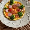 yesmama's cooksnap of when they made 朝食に可愛い♡オープンオムレツ.