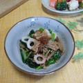 クックI7I5L1☆'s cooksnap of when they made レンジで簡単！！小松菜なめ茸ちくわ和え.