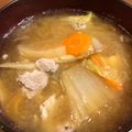 おじ☆さん's cooksnap of when they made たっぷり白菜の豚汁　(食べる味噌汁).