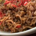 MULA's cooksnap of when they made 余り焼きそば✕残りご飯＝そば飯チャーハン.