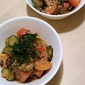 アクセル☆'s cooksnap of when they made ∮トマトとキュウリの青じそღ胡麻サラダ∮.