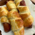 みのりっくす's cooksnap of when they made 冷凍パイシートで！ソーセージクロワッサン.