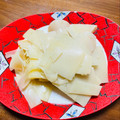 kinniko's cooksnap of when they made たけのこの皮で昆布茶和え☆姫皮のお刺身.