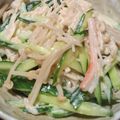 ヨシヨッシー's cooksnap of when they made 食感.味.コスパ最高♡えのきサラダ.