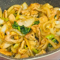 さんちゃん（╹◡╹）'s cooksnap of when they made 簡単メイン☆豚こま油揚げのすき焼き風炒め.