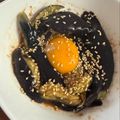 なーなちゃん's cooksnap of when they made ピリ辛！無限！！なすのユッケ風.