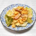 ＠迷子＠'s cooksnap of when they made キャベツとベーコンふわふわ卵☆粒マス炒め.