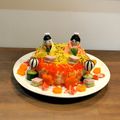 まめたん's cooksnap of when they made ひな祭り ＊ちらし寿司でお雛様ケーキ＊.