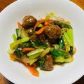 はっぴぃ☆モソモ's cooksnap of when they made 小松菜と肉団子の餡掛け.