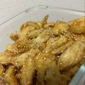 瑠珈's cooksnap of when they made お惣菜で売ってる！ごぼうの甘辛揚げ.
