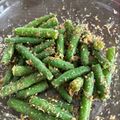 Chimy08's cooksnap of when they made お弁当に☆レンジで冷凍いんげんのゴマ合え.