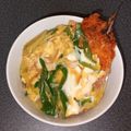 WOODs´'s cooksnap of when they made 葱たっぷり白身さかなのフライ丼.