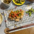 yesmama's cooksnap of when they made 鶏もも肉♡カラフル夏野菜ソース.