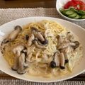 ガリガリ君's cooksnap of when they made 彼も唸った！きのこのクリームパスタ.