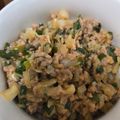 ゆるмαмα's cooksnap of when they made キャベツ×豚肉×ニラ❀餃子みたいな丼♪.